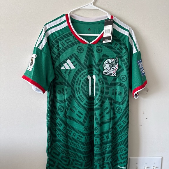 adidas Other - Men's adidas Santiago Gimenez #11 2026 Mexico Home WC Jersey Sz XL - Green NWT